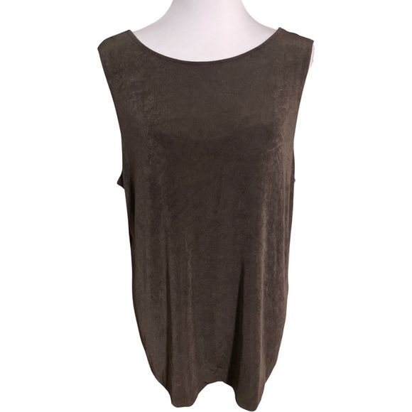 Chico's Travelers Brown Tank - Picture 1 of 3